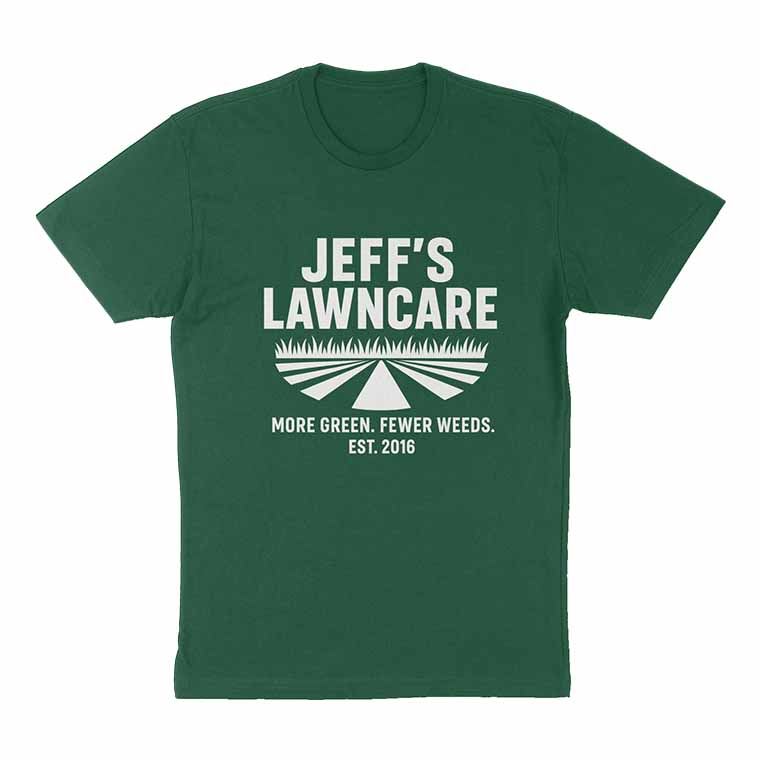 Green Jeff's Lawncare T-shirt